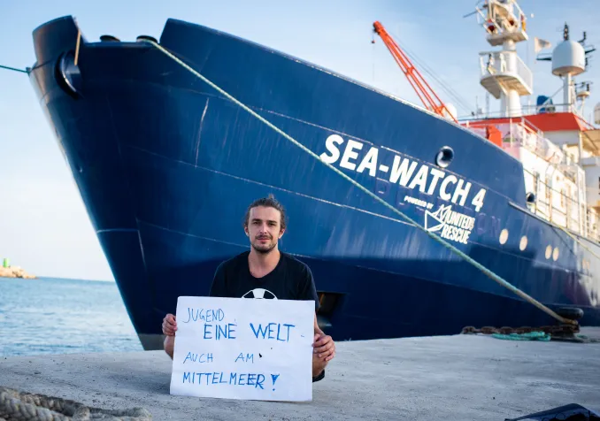 Jakob Frühmann, membre d'équipage du Sea-Watch 4