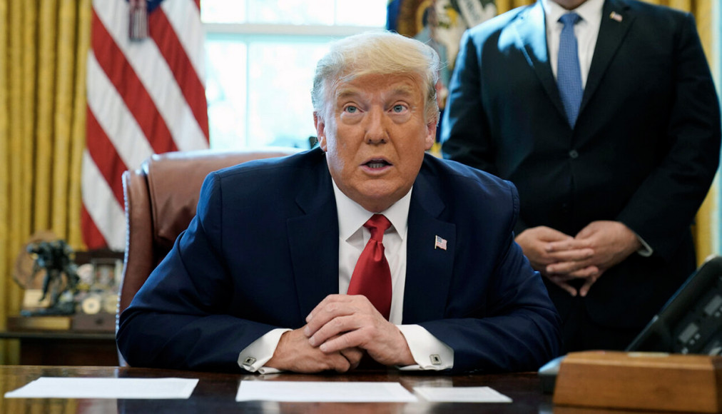 Donald Trump s'exprime lors d'un appel téléphonique à la Maison-Blanche, 23.10.2020 Donald Trump s'exprime lors d'un appel téléphonique à la Maison-Blanche, 23.10.2020 / ©AP Photo/Alex Brandon