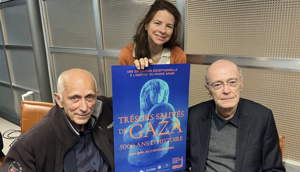 De gauche à droite: Jean-Baptiste Humbert, Marielle Fontanilles et Jean-Michel de Tarragon / ©Gabrielle Dessarzens, RTSreligion