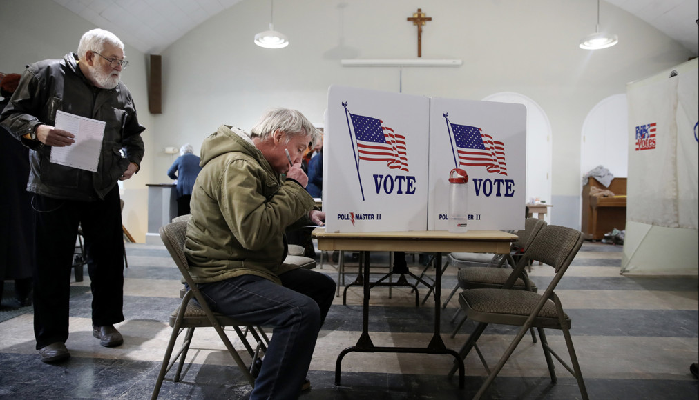 Aux Etats-Unis, des Eglises mettent à disposition leurs lieux pour faciliter l'accès au vote dans les quartiers pauvres. Aux Etats-Unis, des Eglises mettent à disposition leurs lieux pour faciliter l'accès au vote dans les quartiers pauvres. / RNS / AP
