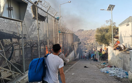 Incendie de Lesbos / @Facebook/Wadi