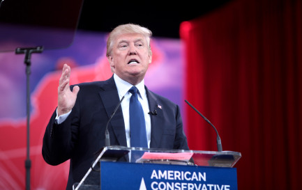 Donald Trump, en 2015, à Washington. / Gage Skidmore, Wikimedia